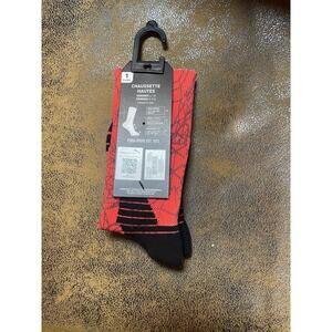 Puma Geometric Terry Crew Socks Red Men's Size 6-10